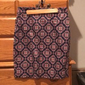 Must go! JCrew Factory Paisley Pencil Skirt Size 2